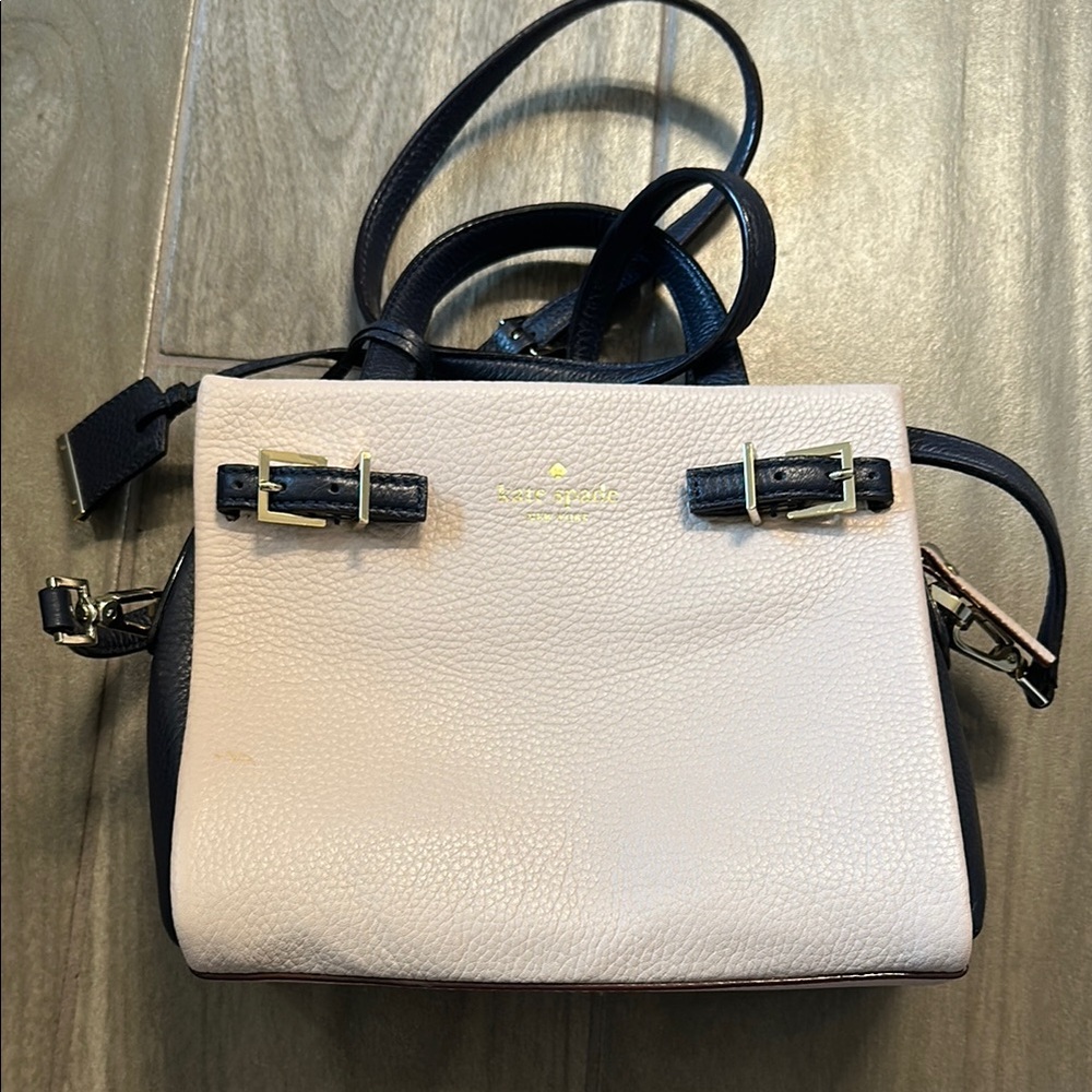 Kate Spade Cream and Dark Navy Women's small bag